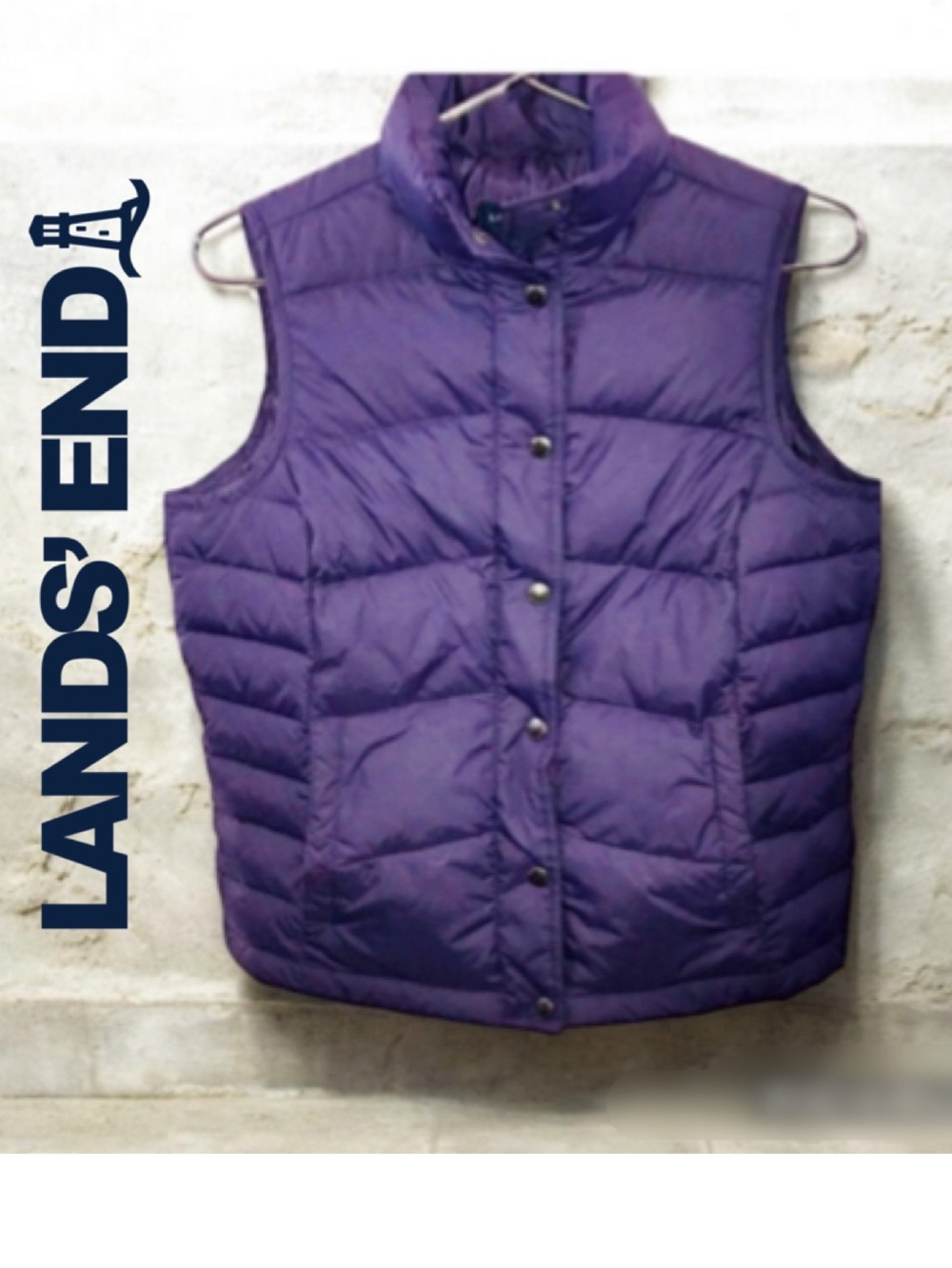 LANDS END WINTER Button Down Vest